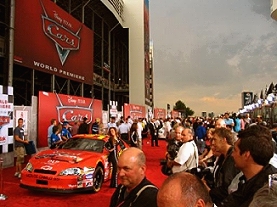 Overview of the red carpet at the CARS premiere