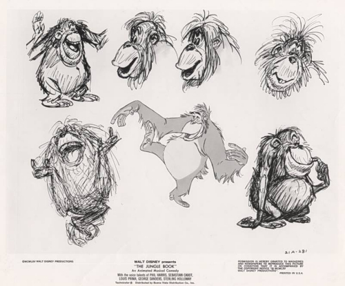 disney characters drawings. Character concepts of King